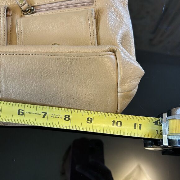 Stone & CO Leather Shoulder Handbag Purse Tan Adjustable‎ Strap - Picture 10 of 11